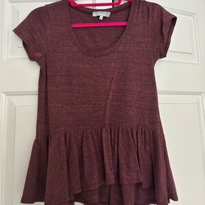 Maroon Casual Top